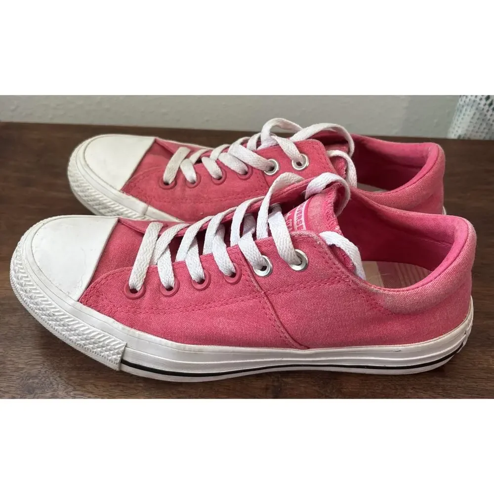 Converse Canvas Pink Coral All Star Chuck Taylor Low US Size 8 Athleisure Summer